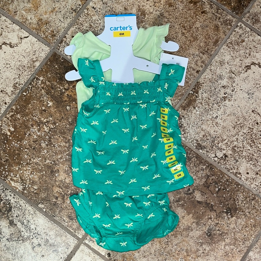 Carters 6M new with tags 3 piece set
